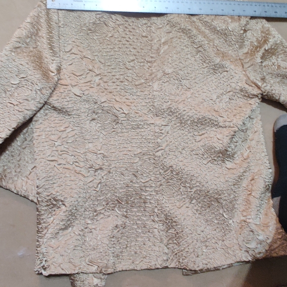 Joseph Ribkoff Textured Gold Blazer - Picture 5 of 16